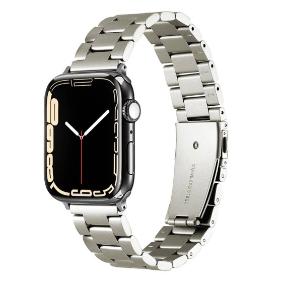 Apple Watch 7 41mm Zore KRD-93 Metal Kordon - Titanyum