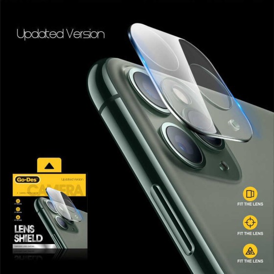 Apple iPhone 14 Pro Go Des Lens Shield Kamera Lens Koruyucu - Renksiz