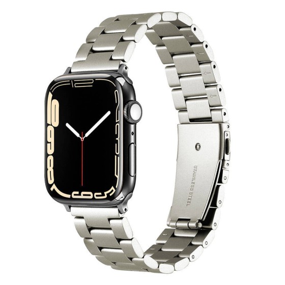 Apple Watch 7 41mm Zore KRD-93 Metal Kordon - Titanyum