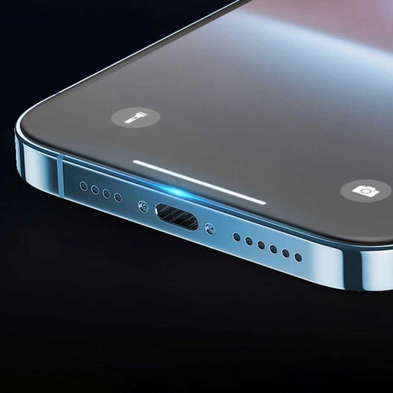Apple iPhone 15 Pro Davin 5D Cam Ekran Koruyucu - Siyah