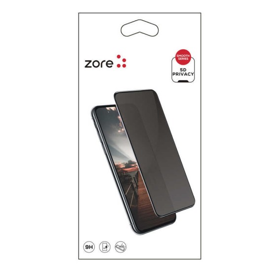 Xiaomi Redmi Note 13 Pro 4G Zore New 5D Privacy Temperli Ekran Koruyucu - Siyah