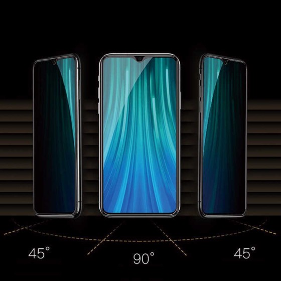 Xiaomi Redmi Note 13 Pro 4G Zore New 5D Privacy Temperli Ekran Koruyucu - Siyah