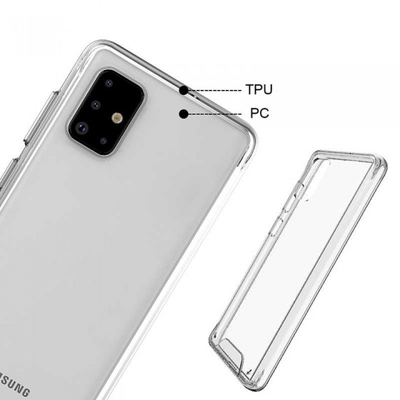 Samsung Galaxy A51 Kılıf Darbeye Dayanıklı Şeffaf Silikon Kapak - Renksiz