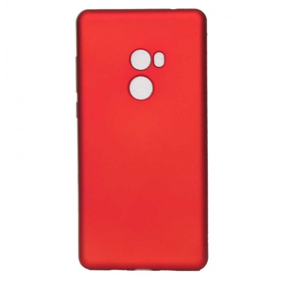 Xiaomi Mi Mix 2 Kılıf Ultra İnce Soft Silikon Kapak - Kırmızı