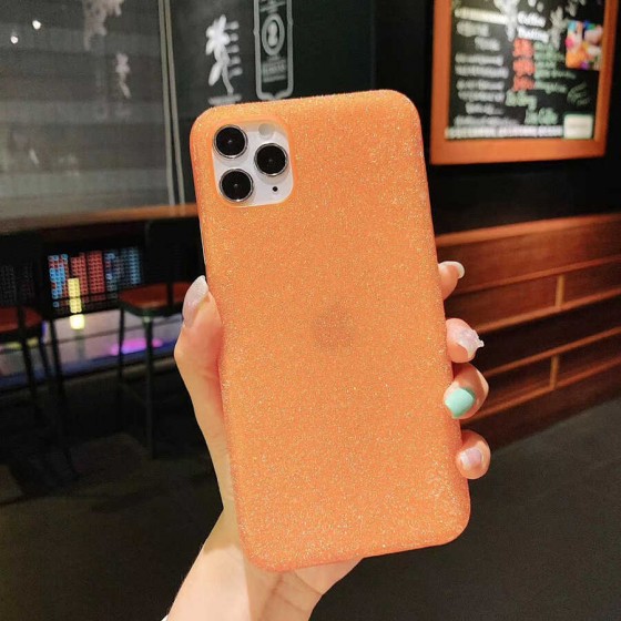Apple iPhone 12 Pro Max Kılıf Parlak Simli Esnek Silikon Kapak - Yeşil