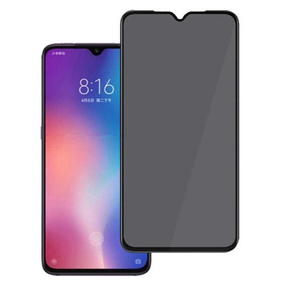 Galaxy A12 Hayalet Ekran Koruyucu Davin Privacy Seramik Ekran Filmi - Siyah